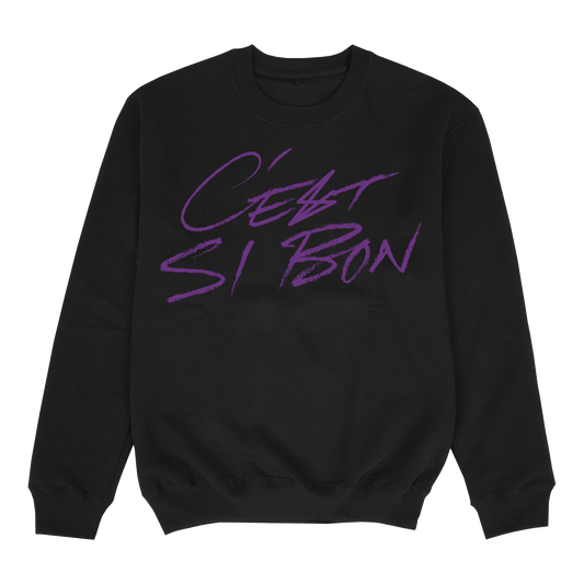 'Cest Ci Bon' Black Sweatshirt